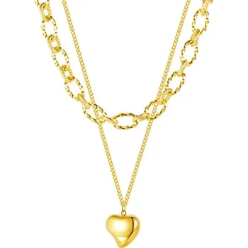 Náhrdelník Zlacený náhrdelník z chirurgické oceli ONHR0018F