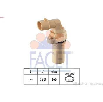 Motor automobilu Generátor impulsů, klikový hřídel FACET 9.0379