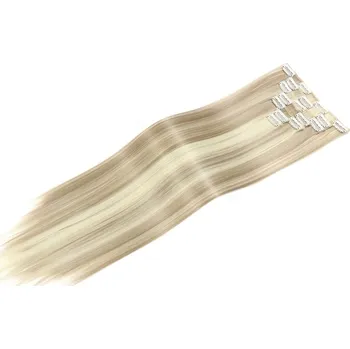 Příčesek Clip in vlasy - sada - 57 cm, 7 - dílná, - odstín P16/613