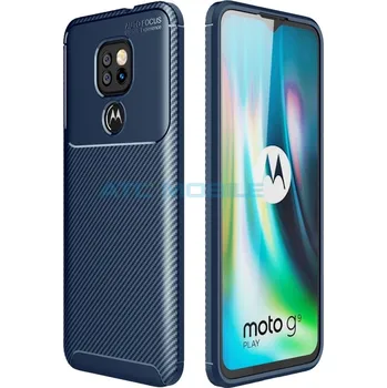Pouzdro na mobilní telefon Shockproof Carbon Fiber kryt Motorola Moto G9 Play modrý a zpět 9 Kč s ATC Clubem