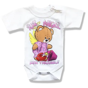 BABY´S WEAR Body pro miminka, krátký rukáv- ANGEL Velikost: 56 (0-2m)