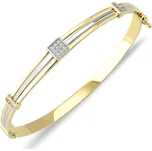 Lillian Vassago Pevný zlatý náramek se zirkony LLV83-GB003