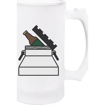 Pánské tričko Korbel na pivo - matné sklo s potiskem Pivo v barelu