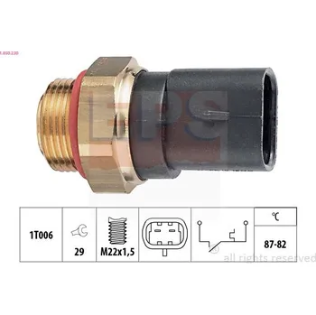 Klimatizace automobilu Teplotní spínač, větrák chladiče EPS 1.850.230