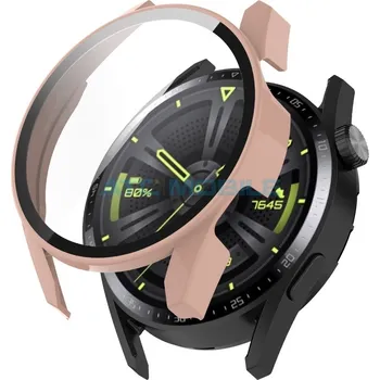 Příslušenství k chytrým hodinkám Přední ochranný kryt Shield4U Huawei Watch GT 3 (42mm) včetně ochranného skla růžový a zpět 23 Kč s ATC Clubem