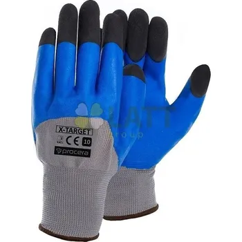 Pracovní oblečení Ochranné rukavice Procera potažené latexem X-TARGET vel.8 / M