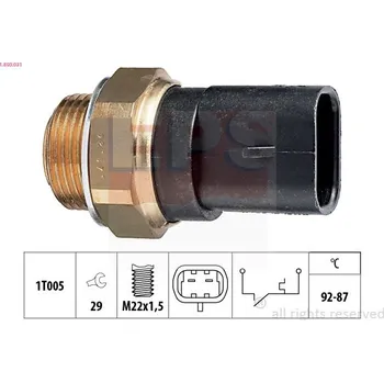 Ventilátor topení a klimatizace Teplotní spínač, větrák chladiče EPS 1.850.031