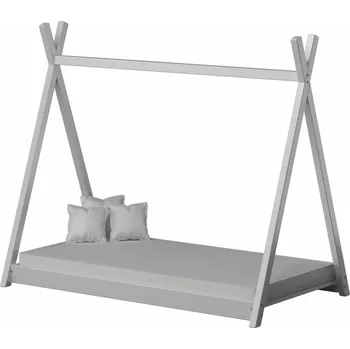 Dětská postel Dětská dřevěná jednolůžková postel - TIPI 200X90 wrob bílá