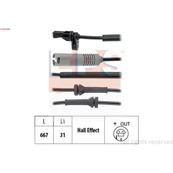 Přislušenství brzdového systému Snímač, počet otáček kol EPS 1.960.089