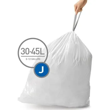 Pytle na odpadky Sáčky do odpadkového koše 30-45 L, Simplehuman typ J, zatahovací, 20 ks v balení CW0169
