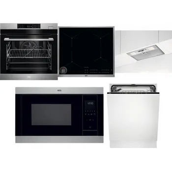 Set domácích spotřebičů AEG BSK782380M + AEG Mastery SenseBoil IAE64413XB + AEG DGB3523S + AEG Mastery MSB2547D-M + AEG FSK73607Z