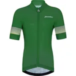HOLOKOLO Cyklistický dres s krátkým rukávem - FLOW JUNIOR - zelená/vícebarevná