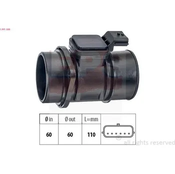 Autoelektrika Snímač množství protékajícího vzduchu EPS 1.991.388