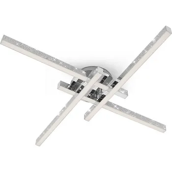 BRILONER Svítidlo nástěnné LED Rey, 21W, 2900lm, 3000K, 600x600x82 mm, chrom