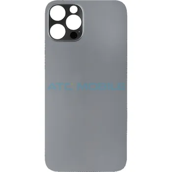Telefonní příslušenství iPhone 12 Pro Max zadní kryt (sklo) černý (Graphite) s logem (Premium) - Big Hole a zpět 13 Kč s ATC Clubem