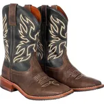 Pool's Boty westernové 709 POOL'S, unisex, černé/hnědé 40