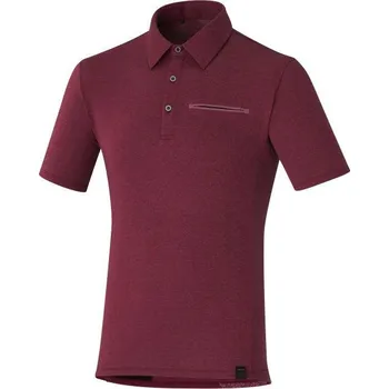 SHIMANO TRANSIT POLO, zinfandel, S