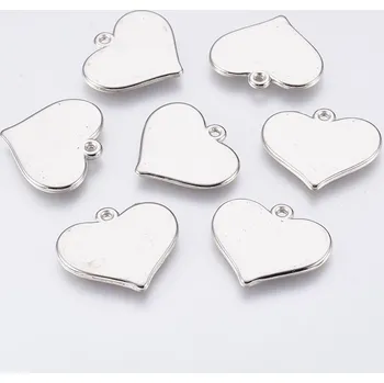 Přívěsek Přívěsek, plastový, srdce, 22x9x3mm, 1ks