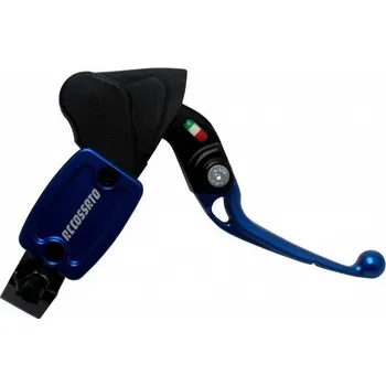 Brzda pro motocykl ACCOSSATO Italy Radiální brzdová pumpa ACCOSSATO OFFROAD, PITBIKE 10,5 s kloubovou páčkou Barva: modrá