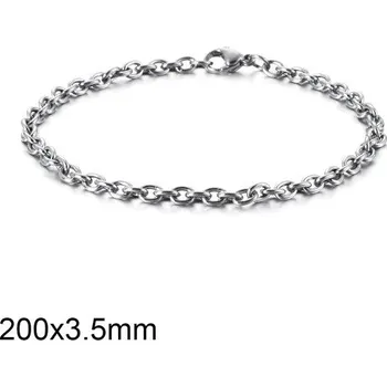 Náramek Ocelový náramek - Cable - 200 x 3.5 mm