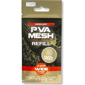 PVA Nash PVA náhradní punčocha Webcast Ultra Weave Refill Wide - 37mm x 3m