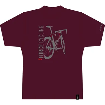 Pánské tričko triko FORCE FLOW krátký rukáv,červené XL