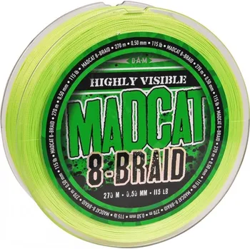 MadCat Pletená Šňůra G2 Main Line 270m Nosnost: 52,2kg, Průměr: 0,50mm