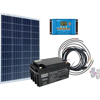 solární set Solární sestava Victron Energy 130Wp, baterie Goowei Energy 65Ah