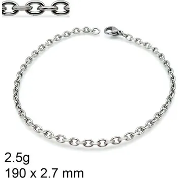 Náramek Ocelový náramek - Belcher - 190 x 2.7 mm