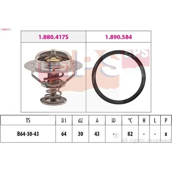 Automobilové těsnění Termostat, chladivo EPS 1.880.417