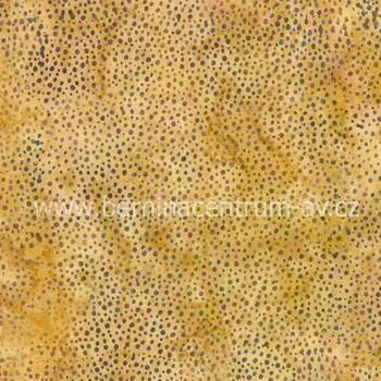 Hoffman 3019-018 bali batika puntík hnědá bavlněná látka patchwork