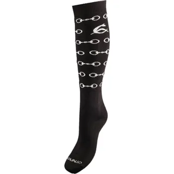 Podkolenky Acavallo s udidly Barva: Černá s bílým, Velikost: 35-38