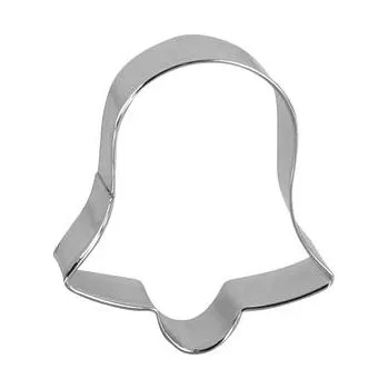 Nádoba na pečení VYKRAJOVÁTKA NA CUKROVÍ-ZVONEČEK,5CM,STŘÍBRNÁ