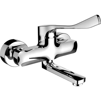 Vodovodní baterie Laufen Citypro umyvadlová baterie, otočný výtok 175 mm, s lékařskou pákou, chrom HF500922100694