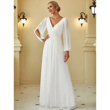 Dámské šaty Dámské luxusní bílé šaty Ever Pretty 0461 Velikost: 8XL / 56 / 24 / 28