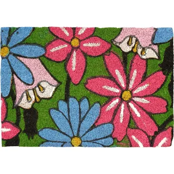 Rohožka Home Elements Rohožka z kokosových vláken barevné květiny 40 x 60 cm