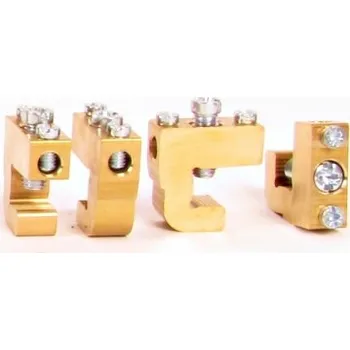 Hora eTec Třmenová svorka pro Cu sběrnice 10mm SSAK 16 086105-9-2 mosazná 2x 1,5-16mm2 1007372