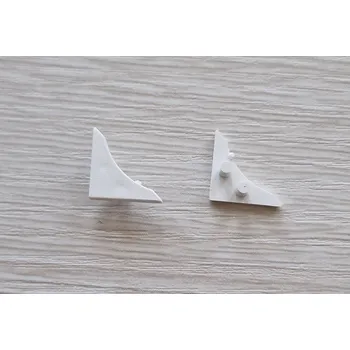 Obklad Vanová lišta malá na obklad, 1,85m, roh, koncovky, barva bílá Varianta: koncovka malé vanové lišty