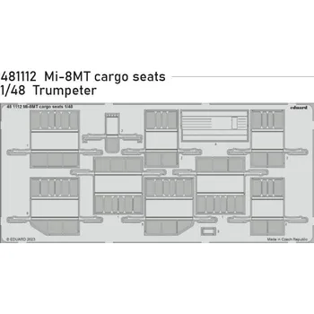 Plastikový model Eduard 1/48 Mi-8MT cargo seats (TRUMPETER)