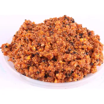 Návnadová surovina Krmiva Hulín Drcený partikl - CORN MIX - Robin red s chilli 1,5 kg