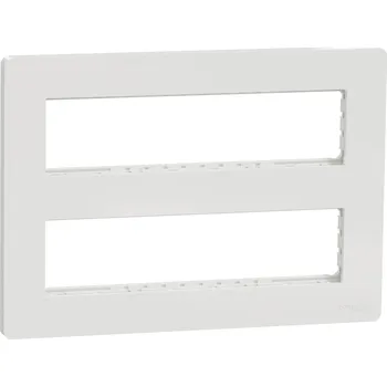 vypínač jednotka centrální 2x8 modulů povrchová, Bílá Antibakteriální Unica System+ NU121820