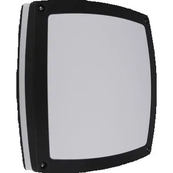 Nástěnné svítidlo LED21 Přisazené venkovní svítidlo PAULA čtverec 2xE27, černé