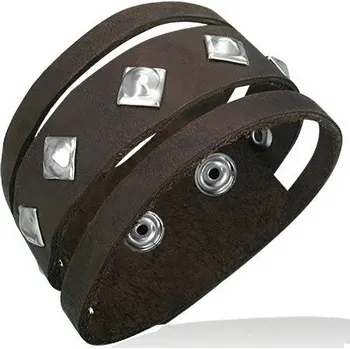 Náramek Kožený náramek - BBL078BA