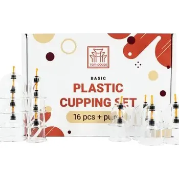 Kosmetická sada Profesionální sada vakuových baněk: 16 baněk s pumpičkou