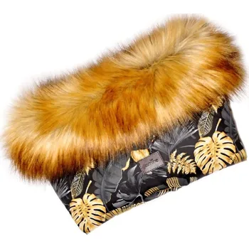 Rukávník s kožíškem JASMINE - Golden černý