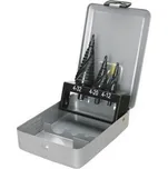 PROTECO sada stupňovitých vrtáků ST61,ST62,ST64 spirál. drážka. lamač tř.