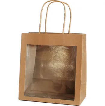 Taška karton 20cm kraft