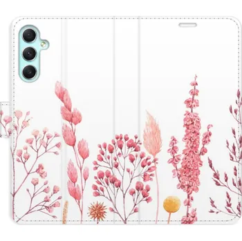 Pouzdro na mobilní telefon Flipové pouzdro iSaprio - Pink Flowers 03 - Samsung Galaxy A34 5G