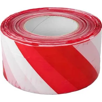 Výstražná páska Magg Výstražná páska 70 mm x 500 m červená/bílá