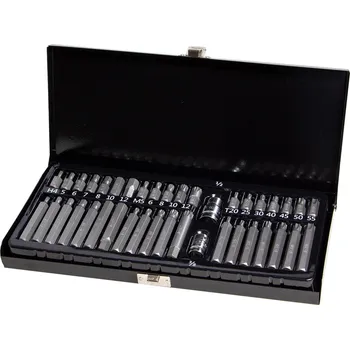 Gola sada PROTECO sada bitů 10 mm 40-dílná 6HR,TRX, XZN v plech. kazetě